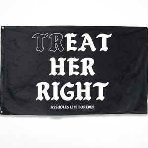 Assholes live forever flag (7001) NEW